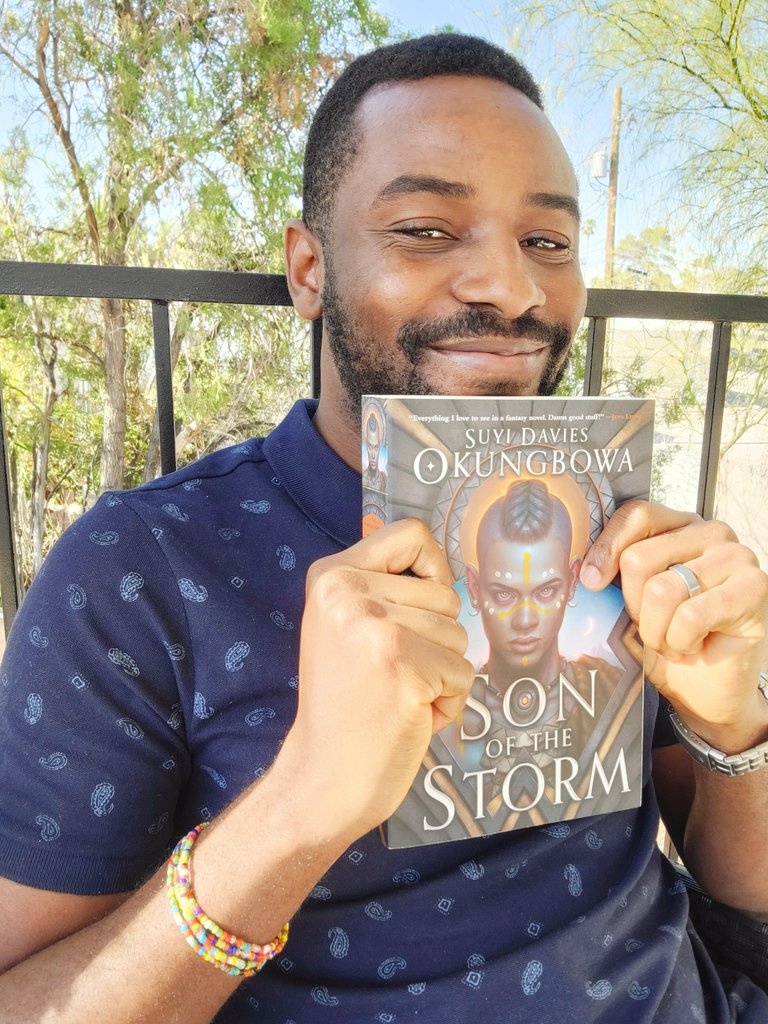 NyimCreatives's tweet photo. #Monday's #read of the day is the amazing #fantasy #book by Suyi Davies Okungbowa, #SonoftheStorm
Mini #IG Review:https://t.co/iU0grODgvc
Join our Facebook Group: The Science Fiction & Fantasy Diaspora
https://t.co/CdYDutv8oS
#BookTwitter #SuyiDaviesOkungbowa #nyimcreatives https://t.co/WnzdnPbDhl
