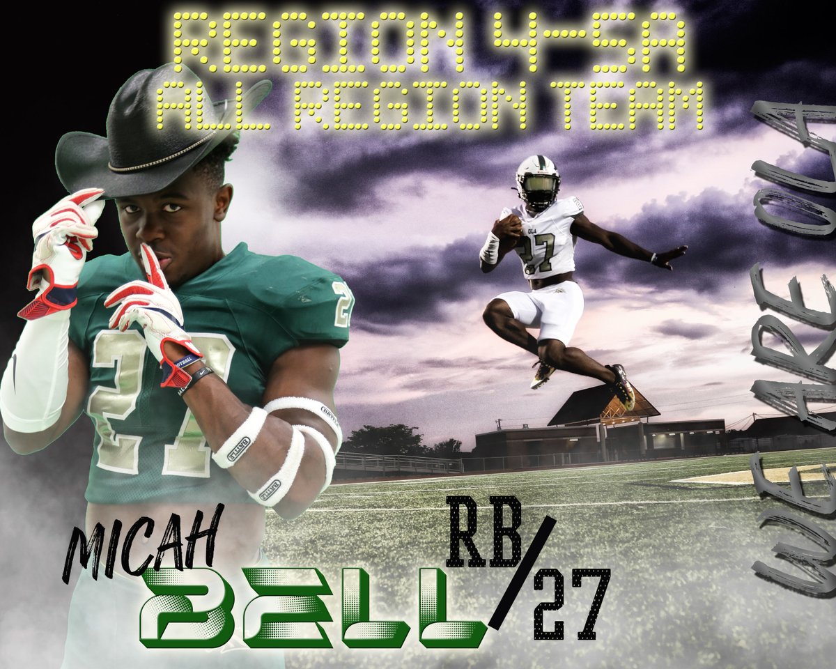 <a href="/M_Bell27/">Micah Bell</a> is your Region 4-5A All-Region RB - 2nd Team! #EAT
