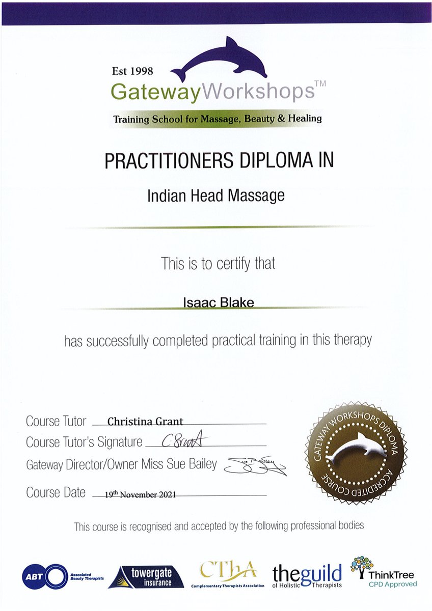 isaacblake1979's tweet photo. Just completed and passed my #IndianHeadMassage Diploma Course. It’s great to be able to add another string to my bow and I will use these new skills with clients. #RomanyHealer #GypsyHealer https://t.co/gfsRWFjKAg
