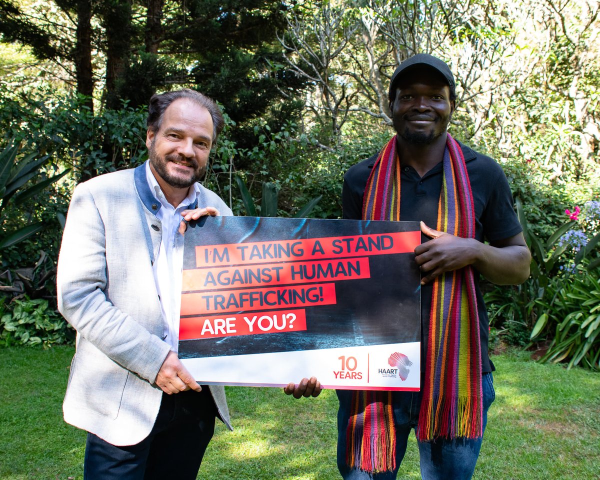 HAARTKenya's tweet photo. This is a special moment!
With great support from the Austrian Embassy Nairobi through H.E. the Austrian Ambassador Christian Fellner, we are ready to celebrate #10YearsofHAART as we #fighthumantrafficking
Make a donation > https://t.co/rrGUojpJgI https://t.co/by0gduMzMo