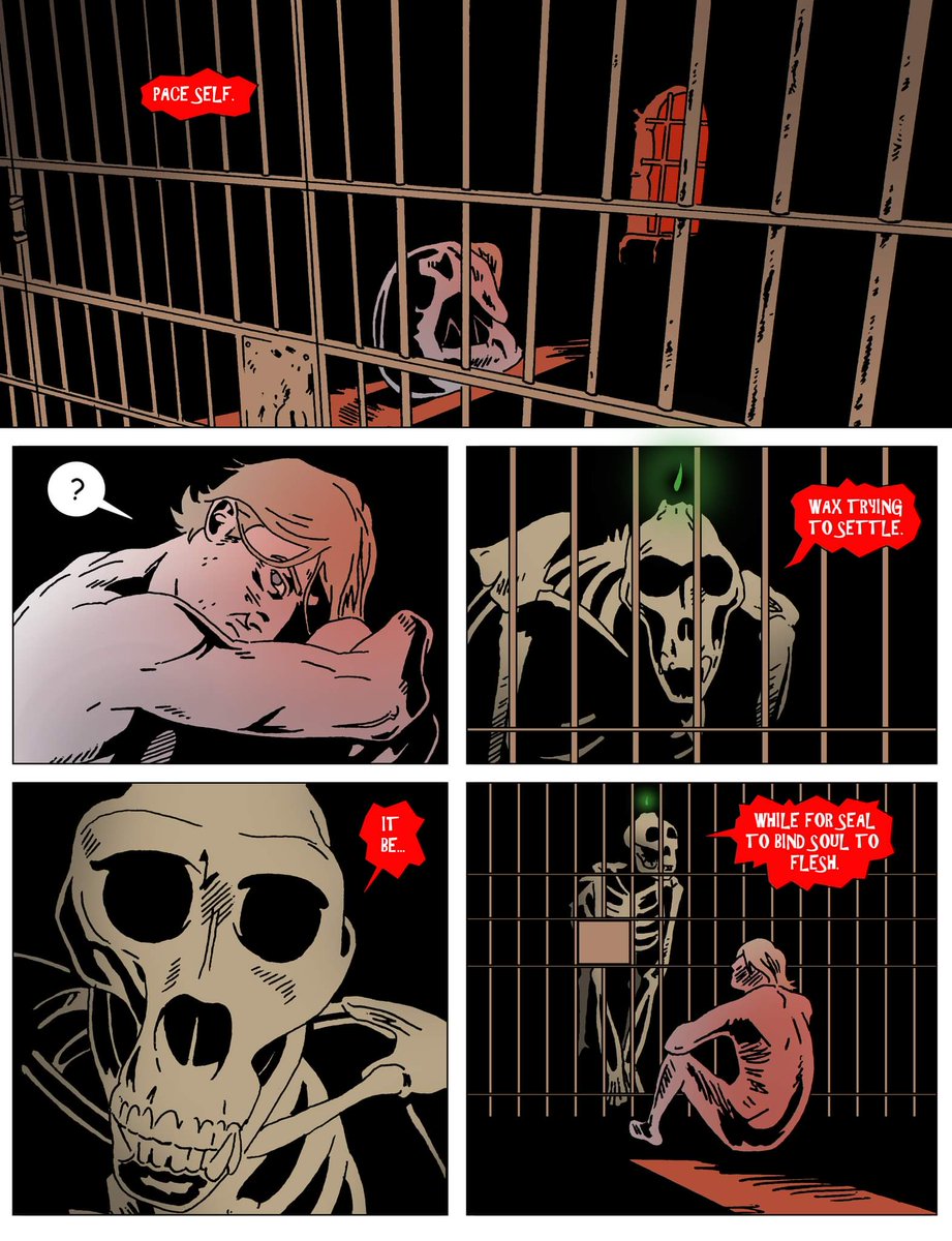TheWroughtComic's tweet photo. #wrought #comic #art #inkingcomics #skeleton #prison https://t.co/NmUOqEIfRa