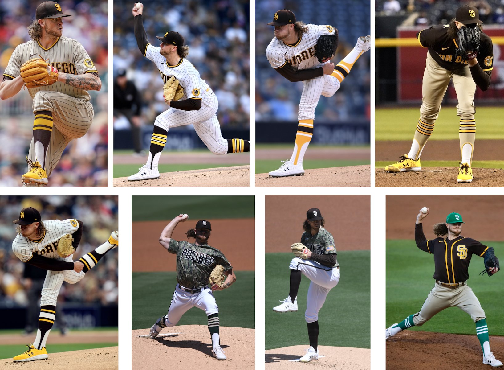 Paul Lukas on X: Padres pitcher Chris Paddack wore at least seven  different kinds of stirrups this season — eight, if you include St.  Patrick's Day.  / X