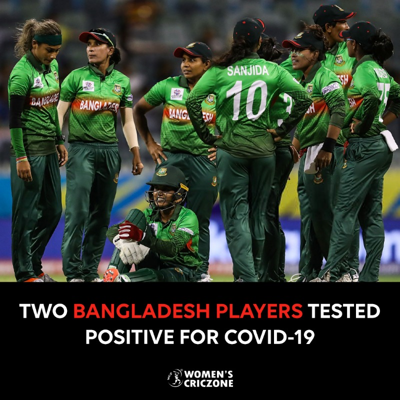 WomensCricZone's tweet photo. Two players from Bangladesh tested positive for COVID-19 after they arrived from Zimbabwe.
#WCWCQualifiers