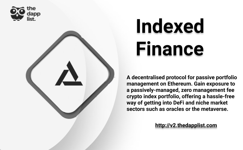SiddiqiTahira's tweet image. 📢 @ndxfi listed this week on @thedapplist  V2 🎉🎉
 
Gain exposure to a passively-managed, zero management fee crypto index portfolio, offering a hassle-free way of getting into DeFi and niche market sectors such as oracles or the metaverse.

#TraverseToWeb3 $WISE #DApps