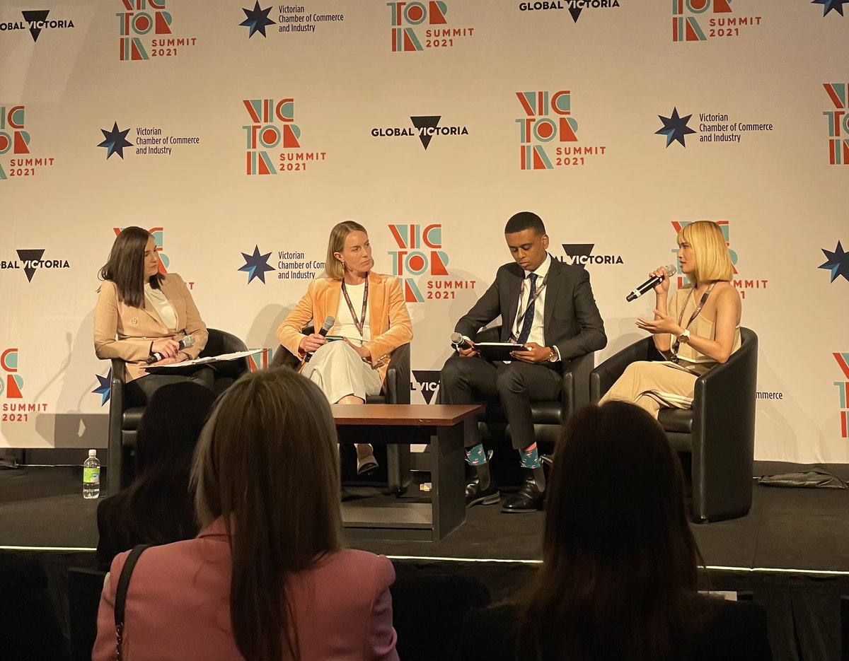 nikymac89's tweet photo. Thoroughly enjoyed the youth panel discussion at the Victoria Summit, Voices of Tomorrow day @vicchamber https://t.co/oOFiZvPLy0