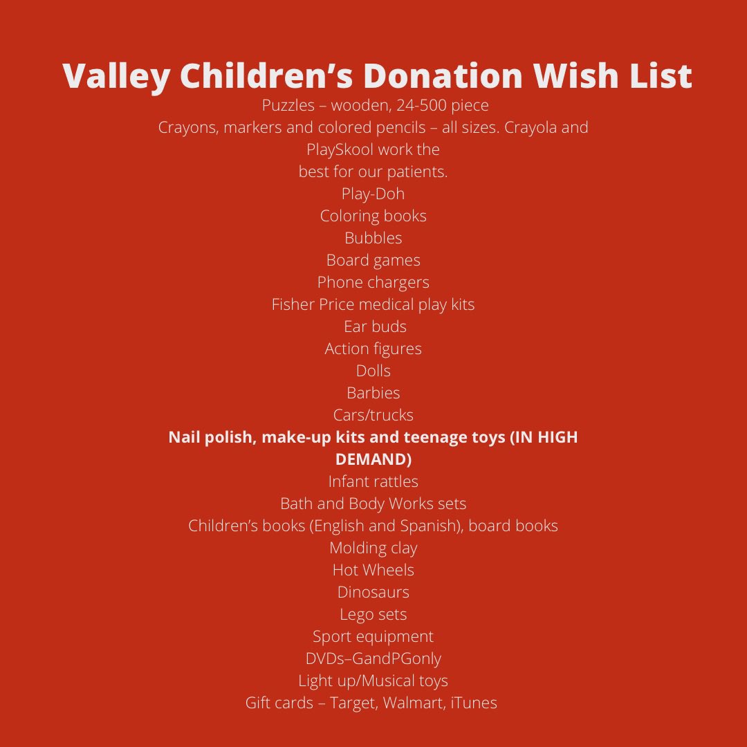 We have teamed up with <a href="/SigEpFresno/">Fresno State ΣΦΕ</a> to have a toy drive this holiday season! Come by and bring a toy this Friday to help Valley Children’s Hospital! 🎁🤍🎅