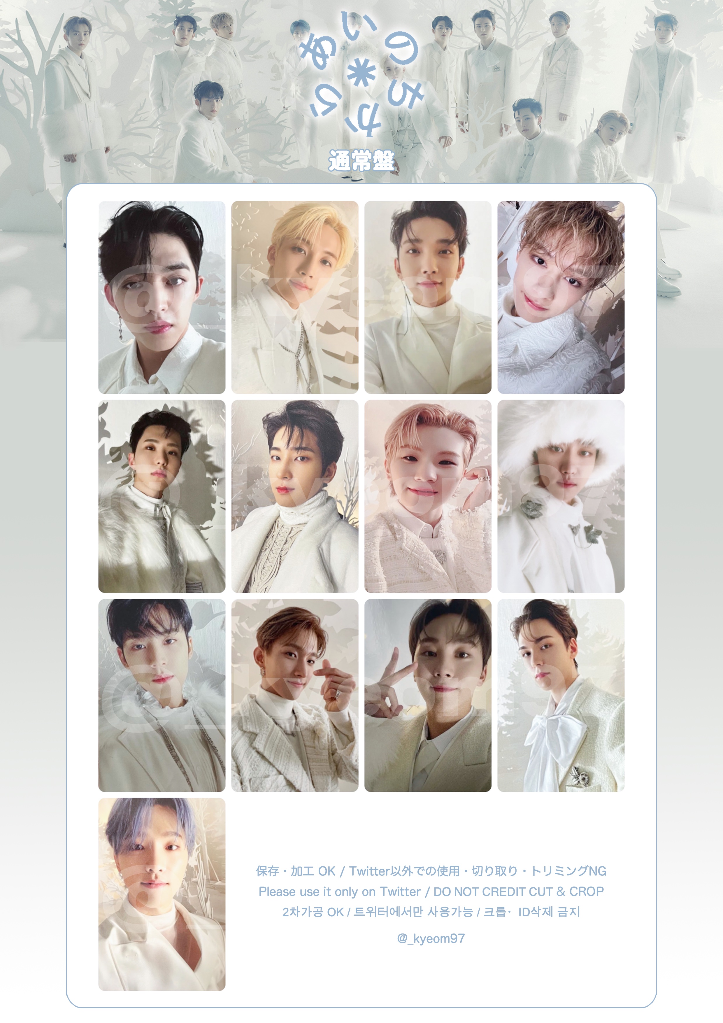 トレカ セブチ あいのちから 見易 seventeen