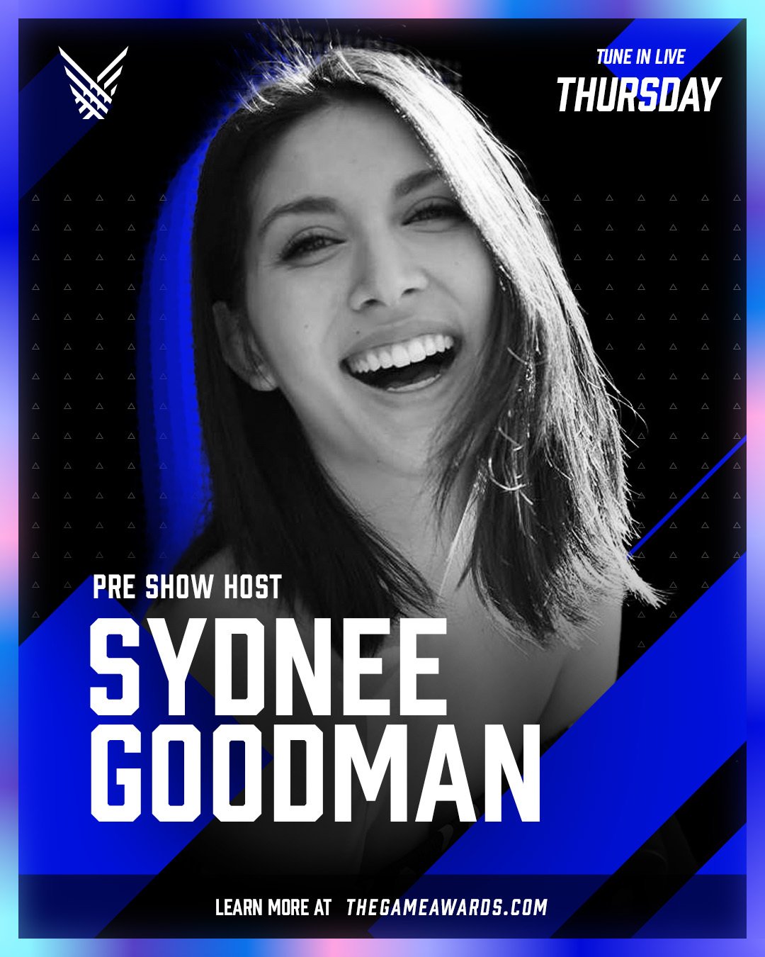 The Game Awards on X: It's official: Sydnee Goodman is back as your host  for #TheGameAwards live pre-show on Thursday. Sydnee will be revealing more  than 10 world premieres as we get