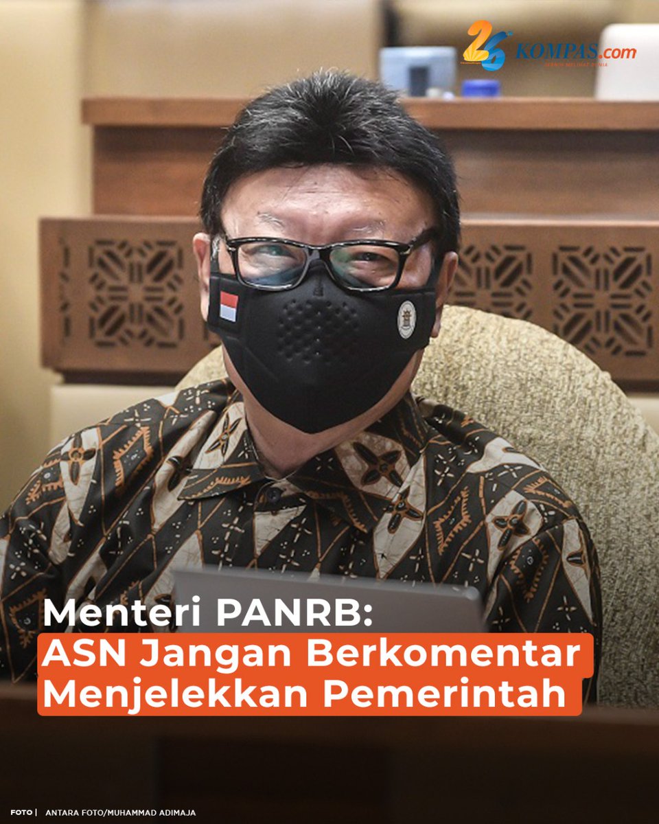 kompascom's tweet photo. "Jangan berkomentar menjelek-jelekkan pemerintah atau anti-pemerintah, maupun mengikuti dan berkomunikasi dengan kelompok radikalisme dan terorisme. Ingat, ada jejak digital," pesan Tjahjo Kumolo. https://t.co/LBoxYOStqd | #Kompascom #Jernihkanharapan #TjahjoKumolo https://t.co/XR9obLBthm