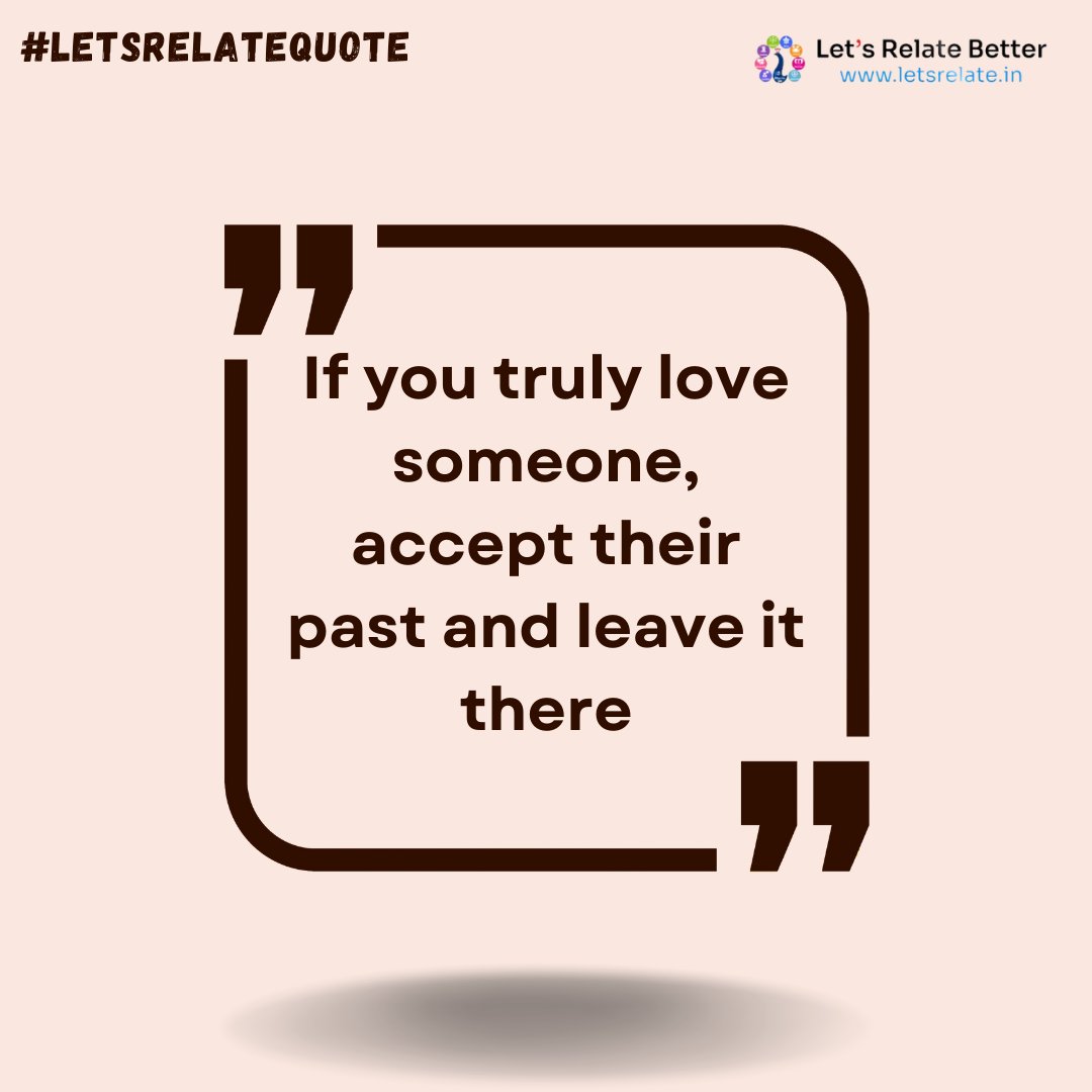 LetsRelate_App's tweet photo. If you truly love someone, accept their past and leave it there...
#letsrelate #marriage #partner #relationshiptips #relationship #couple #love #bff https://t.co/goICnoAhVt