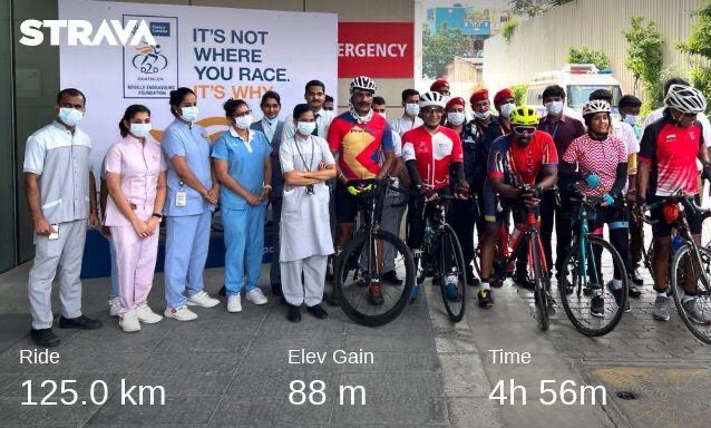 njbilimoria's tweet photo. 7th edition of @ApolloD2d 2021 with #DrCSylendrababuIPS DGP TN 🚴🏼‍♀️🚴🏼‍♀️ Rode for 6 hrs and team covered 126 kms to create awareness and raise funds for Pediatric cancer patients  @ApolloProton center🌟

#D2D #ApolloD2D #cycling #paediatriccancer #endurance  #vbj #vbjenduranceathlete https://t.co/LDAxUZxTNv