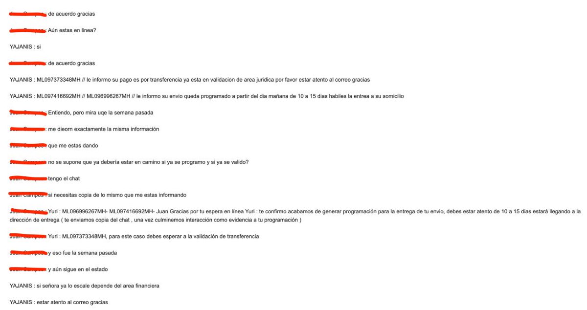 jpcampos24's tweet photo. @472Colombia @gustavo_araque Señores que es esto? Están contratando máquinas como es que me “programan” el envío dos veces en semanas diferentes, no conocen otra respuesta?, adicional me finalizan el chat cuando los pongo en evidencia. Te quedó grande @gustavo_araque o no merecemos respeto de su parte? https://t.co/pCkLtyaAmB