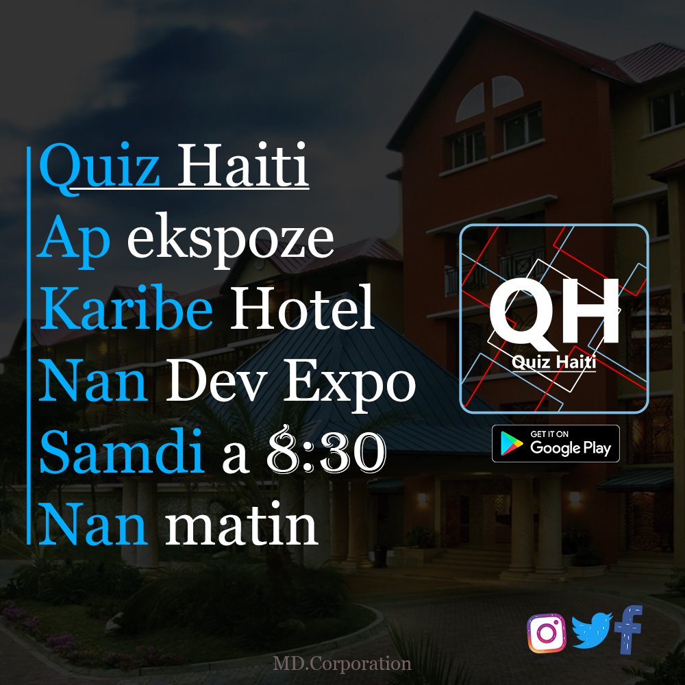HaitiQuiz's tweet photo. 🤔 Wap la ? 
#QuizHaiti @devexpoht https://t.co/dqn33HydBq