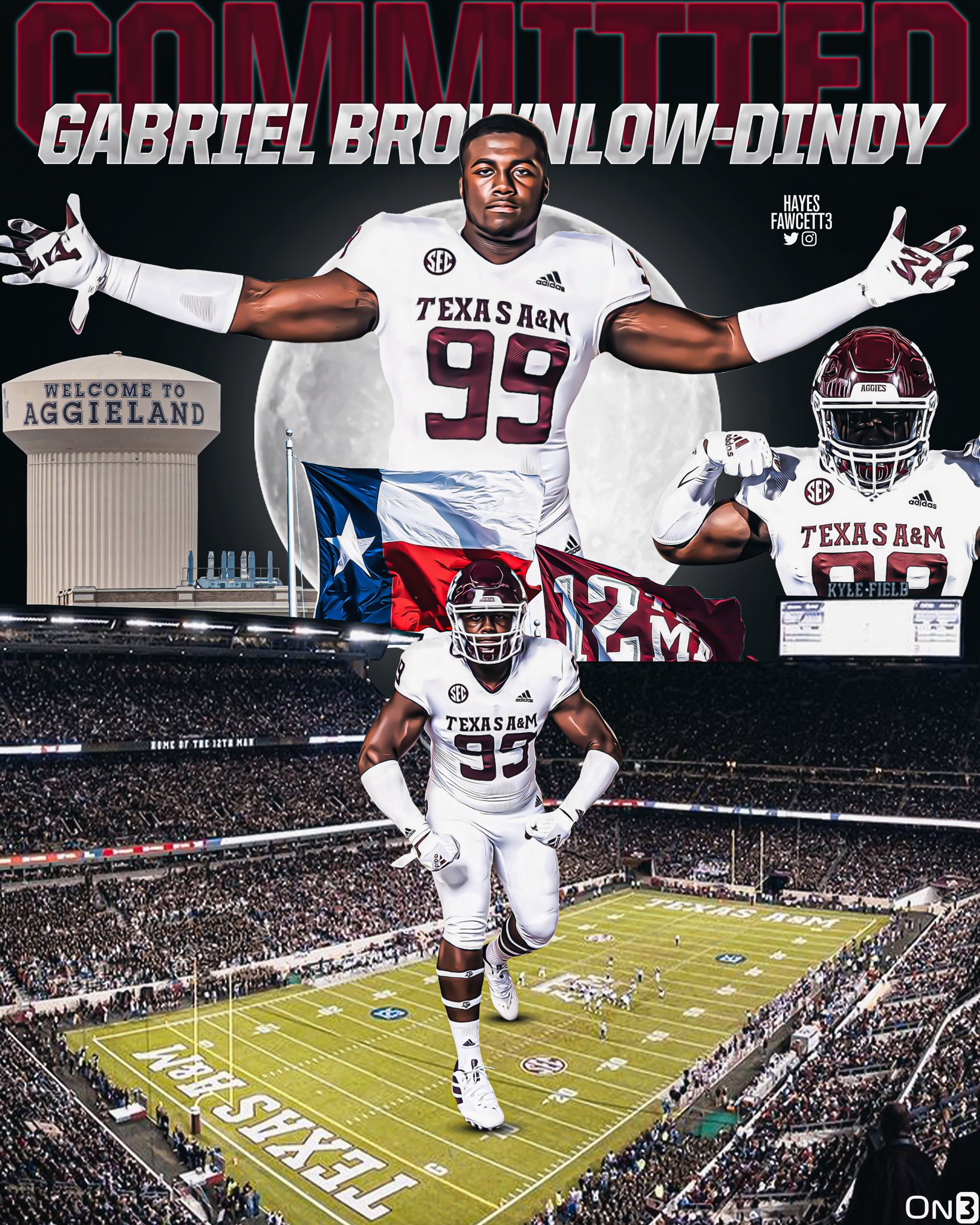 Hayes Fawcett Breaking Five Star Dl Gabriel Brownlow Dindy Has Flipped His Commitment From Oklahoma To Texas A Amp M He Tells On3recruits The 6 4 275 Dl From Lakeland Fl Is Ranked As The