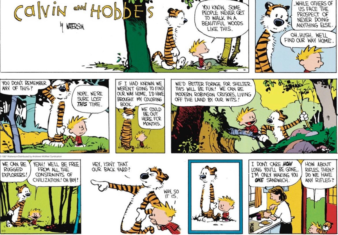 Calvinn_Hobbes's tweet photo. 😂😂 #CalvinandHobbes https://t.co/T3X9octJnT
