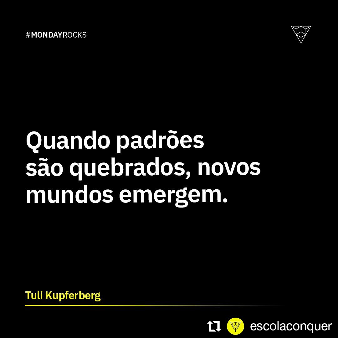 studioinkag's tweet photo. #Repost @escolaconquer
• • • • • •
" #Mudar padrões acorda a #criatividade , traz #resultados diferentes e nos #transforma . Porque é estar em constante #movimento que gera #evolução !"

Texto #escolaconquer https://t.co/3d8kZil5np