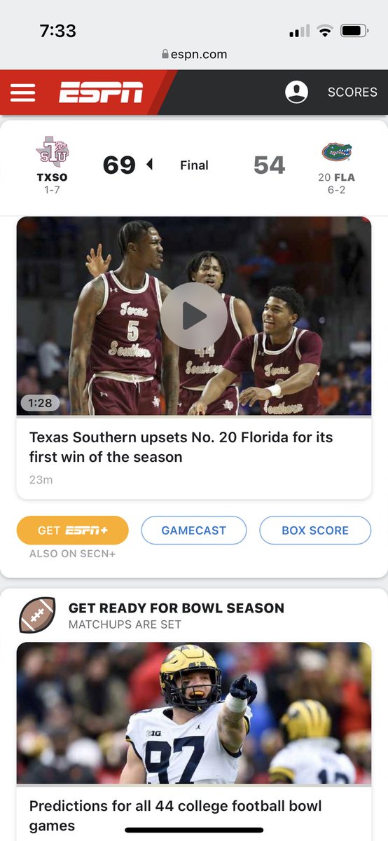 When your school is on the front page of ESPN Sports Center! #TSUProud