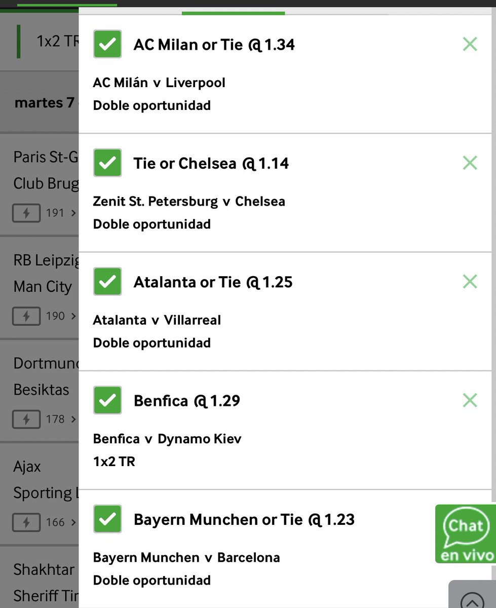claudio_dan97's tweet photo. @sebask133 Que te parece este parlay de 3.2 💪 https://t.co/04qp7XbM6j