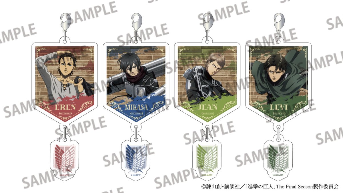 進撃の巨人×東京ジョイポリス アクリルキーホルダー おかし缶(中身無し