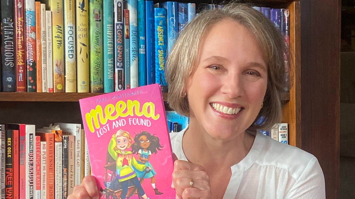mskarlam's tweet photo. Hi, #MGBookChat! I'm Karla from Wisconsin. My latest #MG novel is the third in the series with @SimonKIDS, MEENA LOST AND FOUND. Glad to be with you! https://t.co/qP6gTHNMJI