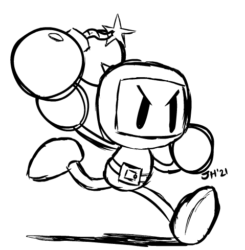 bomberman coloring pages