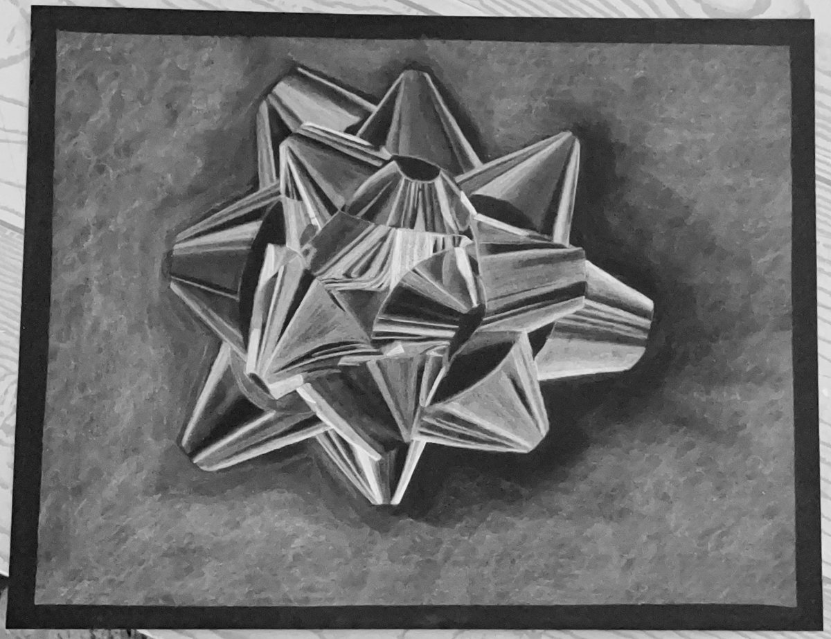 Kyrahjb's tweet photo. White charcoal pencil on black card stock https://t.co/MnlJsm0X47
