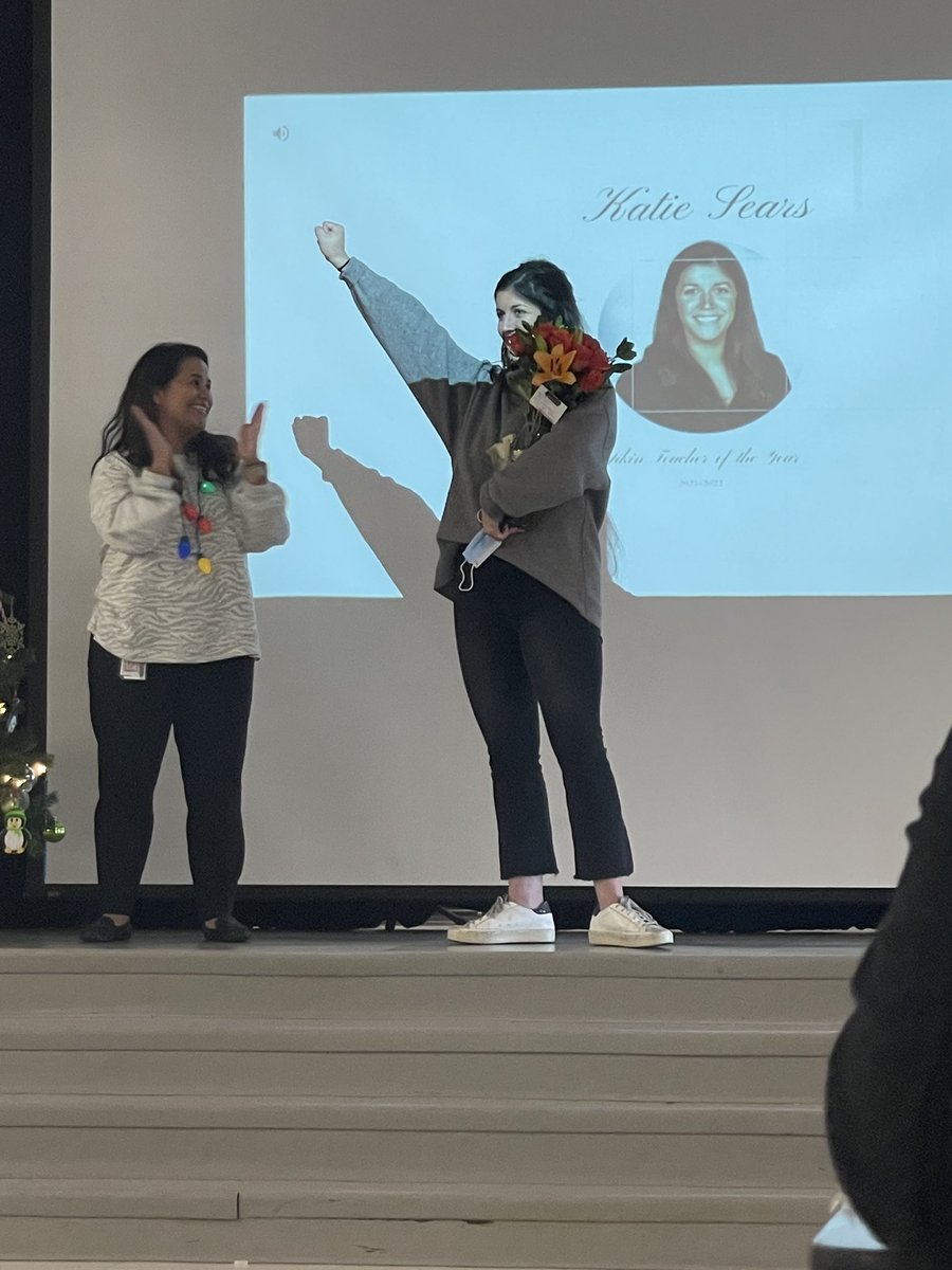 I’m still in shock that I was named Teacher of the Year! There is nothing I’m more passionate about than my kids, and I’m beyond honored and humbled to receive this recognition from My Aikin family #DeEPEND #aikineagles