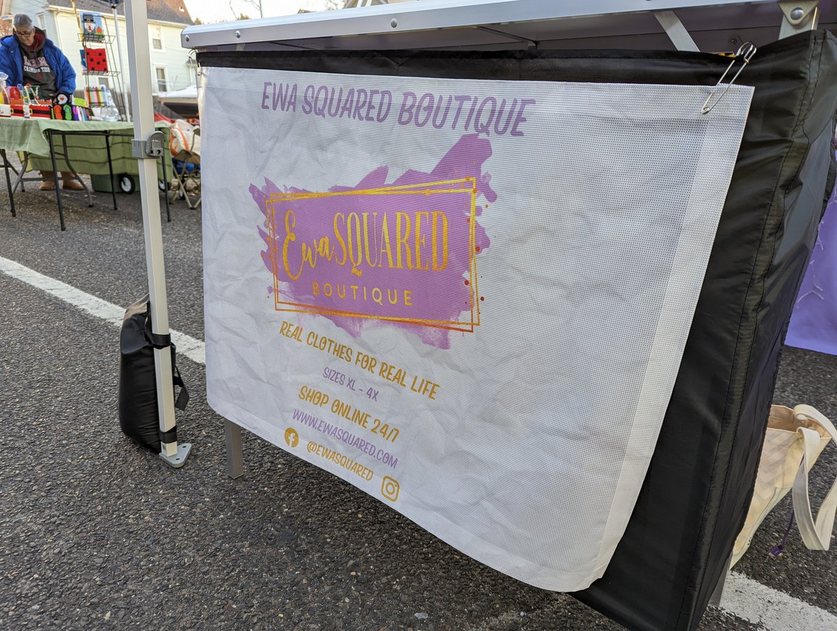 Great day at Atco's #WinterOnTheAvenue this past weekend! It may have been our last pop-up of 2021, but you can always check us out online at ewasquared.com! #supportsmallbusiness #SmallBusiness #BuyBlack