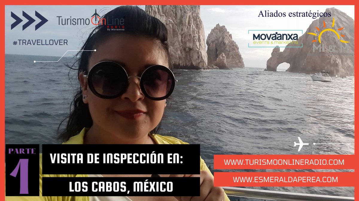 #VisitaDeInspección #SiteInspection en ... #LosCabos #México parte #1

#TravelLovers #Eventos #grupos #meetingplanners #MICE #ViajesDeIncentivo #mar #playa #tour #Trip
<a href="/esmeperea/">EsMeRaLdA PeReA</a> #TurismoOnLineRadio #VocerosDelTurismo

youtu.be/v1_LRpmiYok