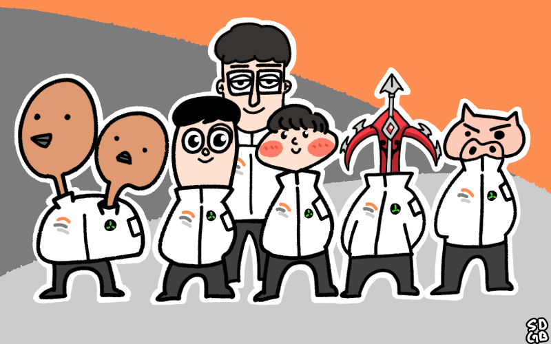 superdundungb's tweet photo. [2022 한화생명 로스터 그림]
 #HLE #HLEWIN  #RushTogether https://t.co/vVQivwO4zq