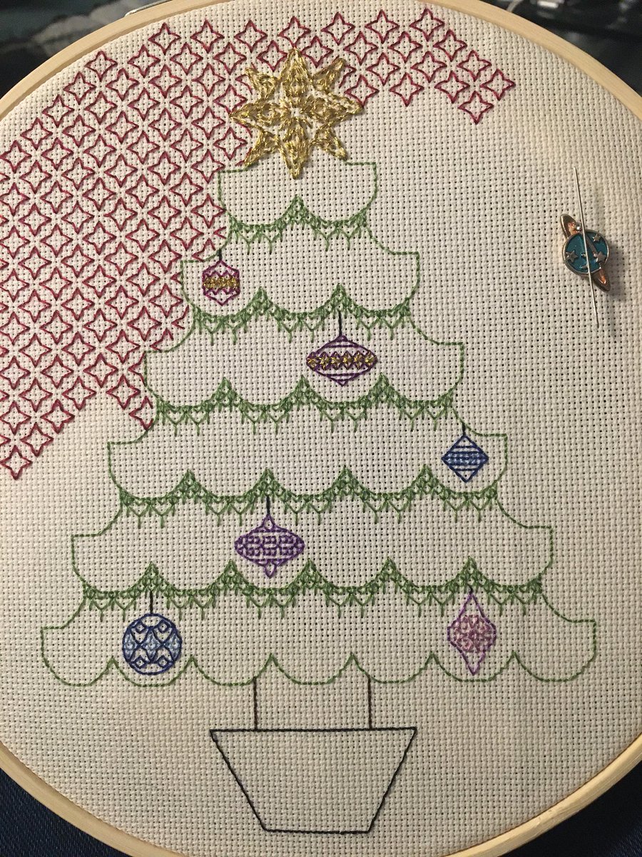 outoftheazul's tweet photo. December 6 ๐
Pattern by The Steady Thread
#blackwork #crossstitch #thesteadythread #christmas https://t.co/msn4F4I1IW