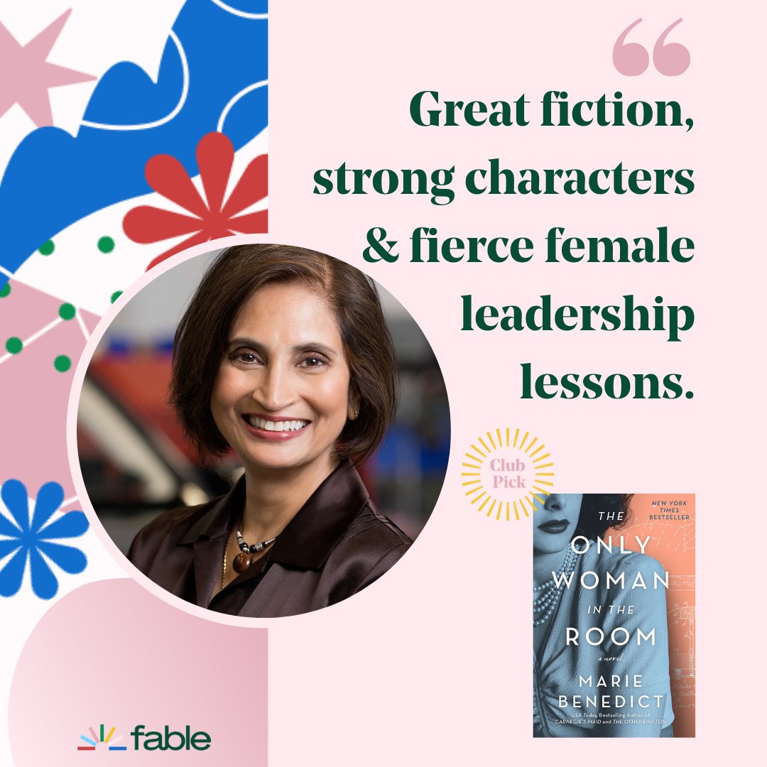 GetFable's tweet photo. "Great fiction, strong characters & fierce female leadership lessons."
Did you know our very own Founder & CEO moderates a #FableBookClub. Connect with @Padmasree in the Fierce Females Reading Club ๐ฉ Join the discussion on the Fable app! https://t.co/ALileBVPLP