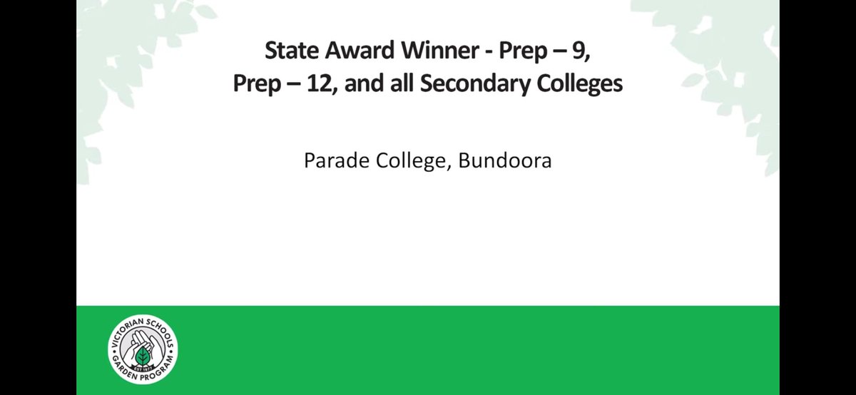 On Thursday, Parade College's Waterford Garden was announced by Costa Georgiadis as the Victorian state award winner in the category of Prep-9, Prep-12 and all Secondary Colleges category. 

Congrats to everyone involved!

🟣🟢🔵

#paradecollege #parade150 #waterford #gardening