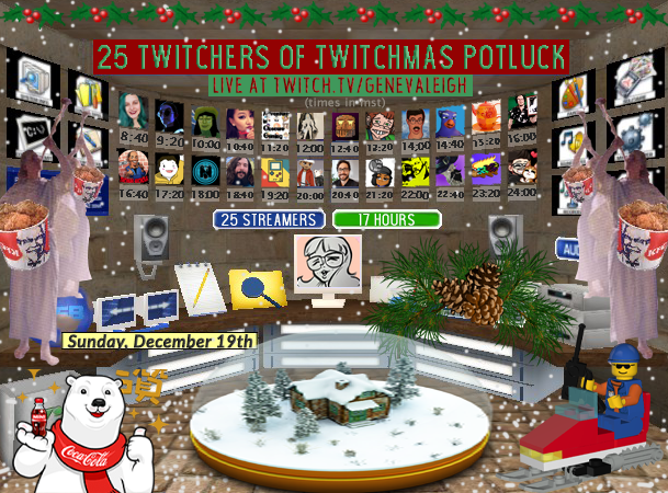 I am hosting this winter holiday bash on the 19th, come see all the best twitchers around let loose and party. #twitchmas