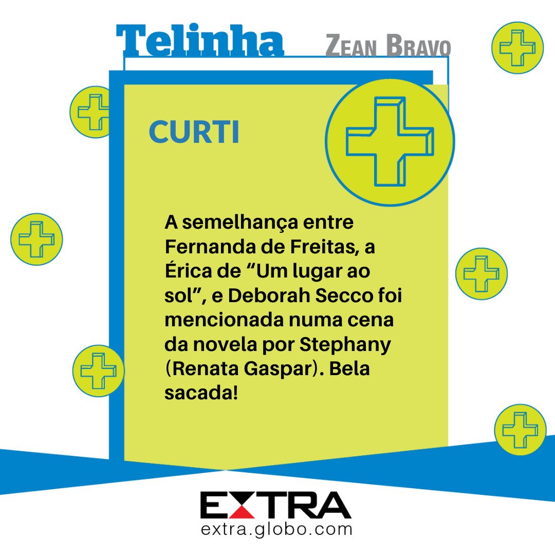 ZeanBravo's tweet photo. Boa sacada!
#colunatelinha
#umlugaraosol #fernandadefreitas https://t.co/BjeXWjyEmf