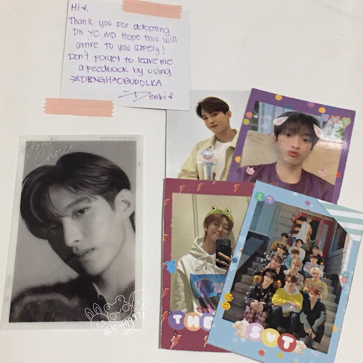 bestienihao's tweet photo. thank u @dengghaooo for letting me adopt deekayy 🥺 grabe yung bubble wrap andaming layers apaka secured ng pc 💘 plus ang kyut ng freebies 😭 #DENGHAOBUDOLKA https://t.co/ohyi5U3Rcx