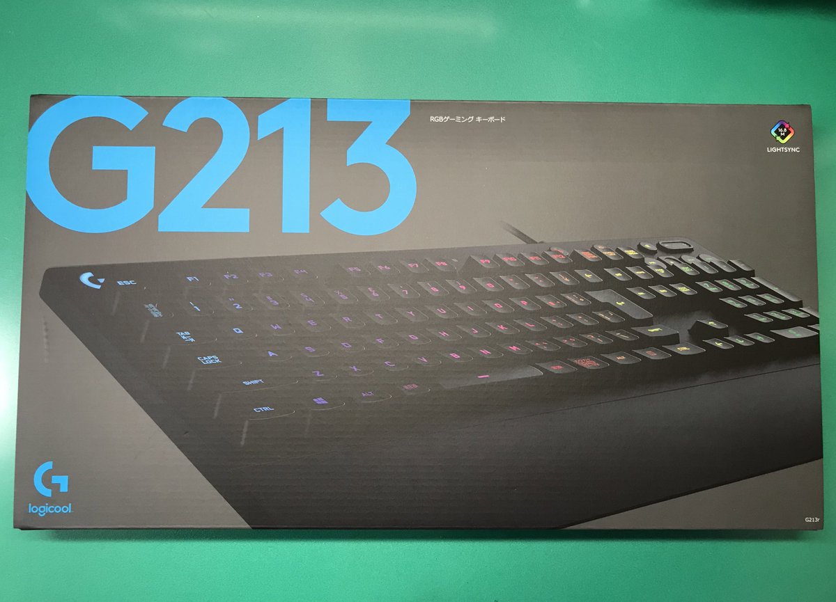 NaoChannel2525's tweet photo. キーボードとマウス両方届きました！
#G403 
#G213 
#logicool https://t.co/ww31bbIGll