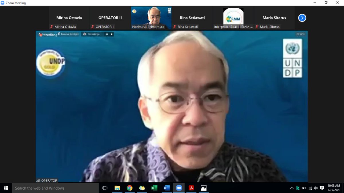 Norimasa Shimomura (Resident Representative, UNDP Indonesia) is now delivering his welcoming remarks.