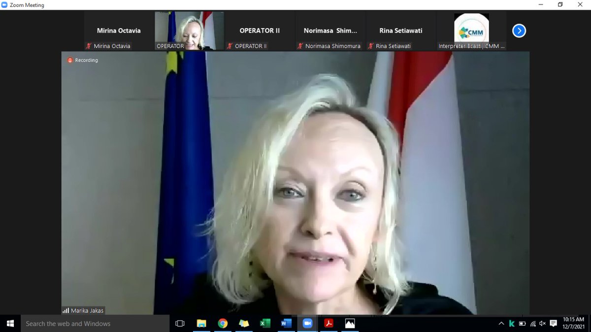 To open the discussion, we are pleased to invite Ibu Marika Jakas, Head of Economic and Trade Section, from EU Delegation to Indonesia.