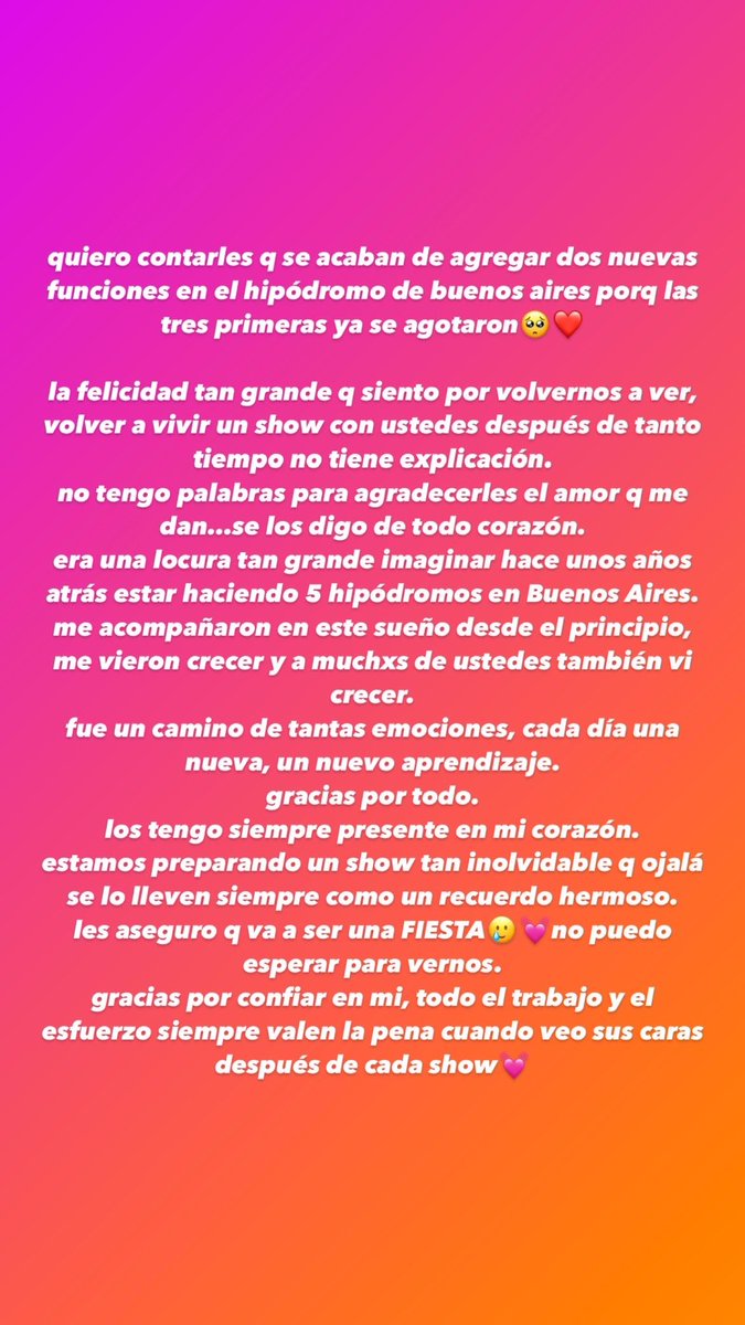 TiniStoessel's tweet photo. GRACIAS. nos vemos el 24 y 27 en las nuevas funcionesssssssss😭😭😭💕💕💕💕💕💕💕💕 https://t.co/9roxORm5LQ https://t.co/K0CfqxazSp