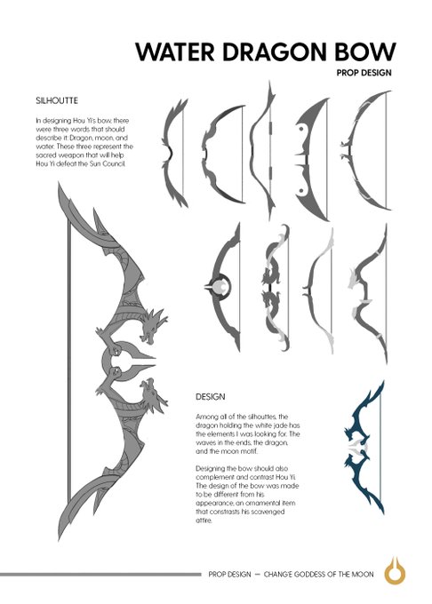 Concept design of the Water Dragon Bow (Hou Yi's Weapon) 