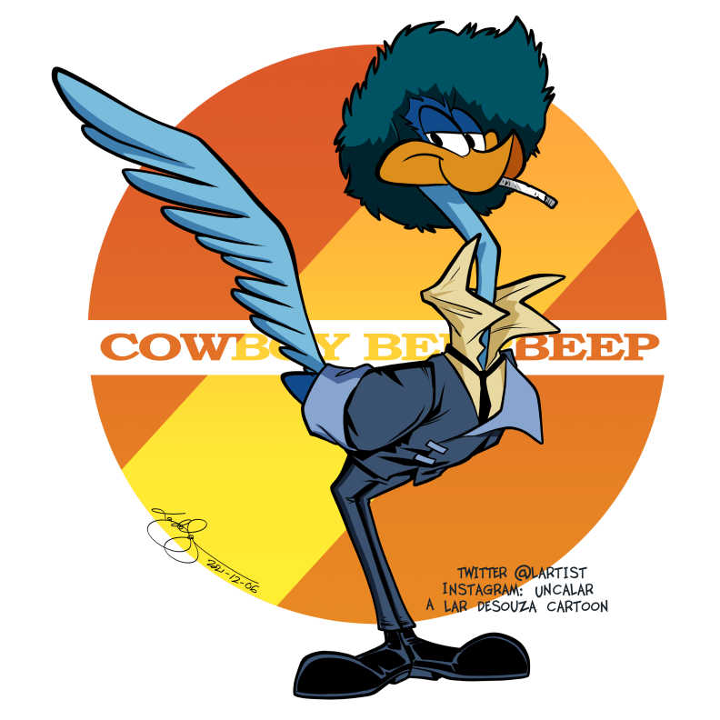 Cartoon: Cowboy BeepBeep. I assume in the history of mashups this has been done many times but I did it anyhow. Enjoy :)