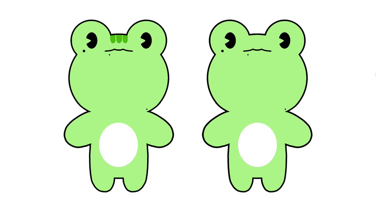 froggy8ight's tweet photo. ✅ #개구릿 도안 수정 투표 4
이마에 얼룩 무늬 유무 
(디테일이 추가되면 단가가 높아진다는 점 고려해주세요!) https://t.co/bdJ3yNbZR0