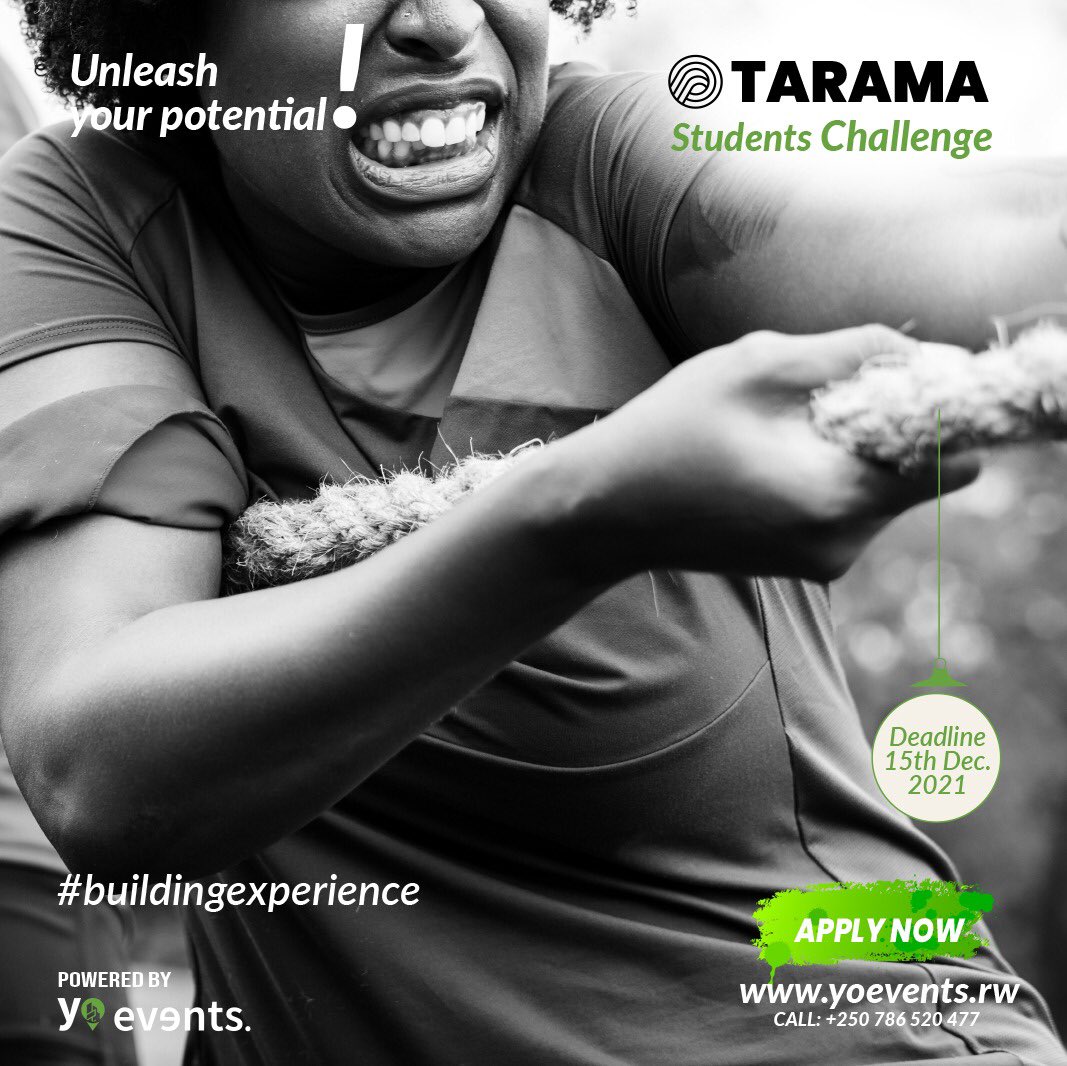 YoEvents_rw's tweet photo. If youโre a tourism student in Rwanda, with an innovative ready- to implement project and feel compelled to have a competitive end of year season, busk in this moment because this is for you.
ย
Click here to apply: https://t.co/KENh3IpnU7
ย
#BuildYourExperience https://t.co/r9pI4i731b