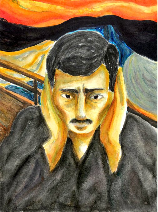 ムンクの叫びのtwitterイラスト検索結果 古い順