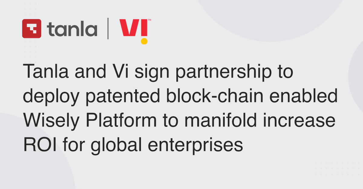 We are excited to announce our #partnership with VIL wherein #Tanla will be the exclusive provider of solutions to secure, encrypt and enhance performance for the entire international messaging traffic on the Vi network. For more details visit bit.ly/3dr6lRf #technology