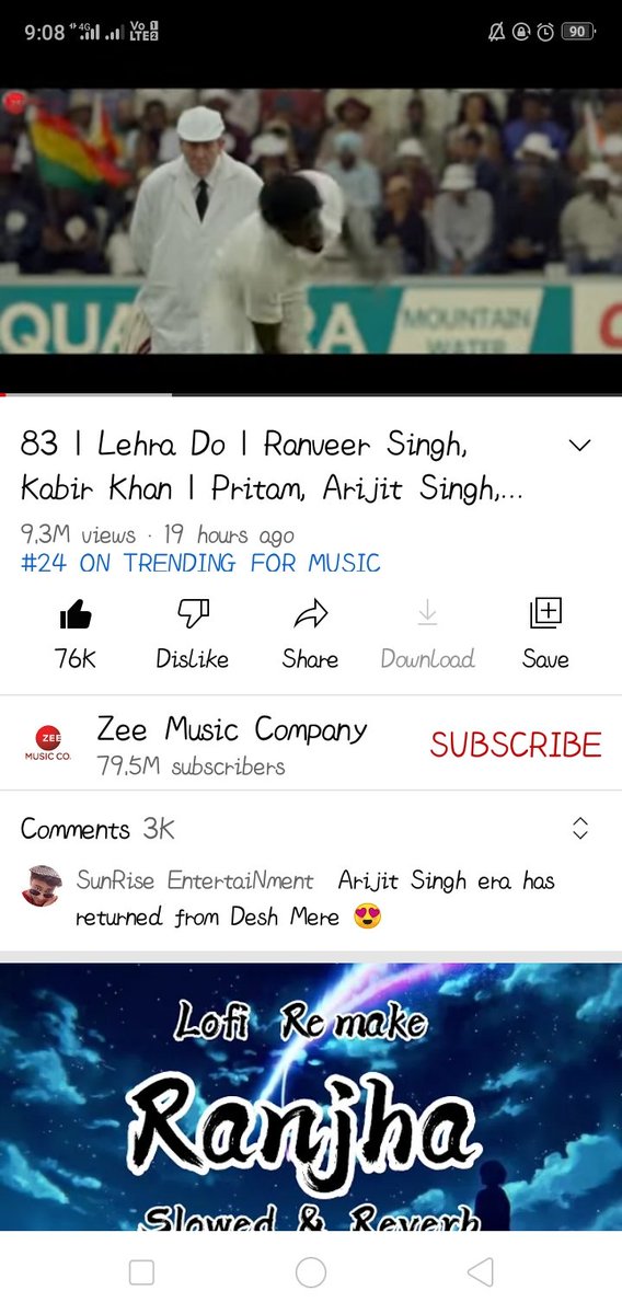 #ArijitSingh Songs on YouTube
#Trending list💥💥💥👇

#AashiquiAaGayi  on  #2nd
#SochLiya    on  #12th
#RaitZaraSi  on  #14th 
#LehraDo      on #24th

Total 4 song in Trending list
@arijitsingh be like-😎

#RadheShyam #AtrangiRe #ThisIs83
