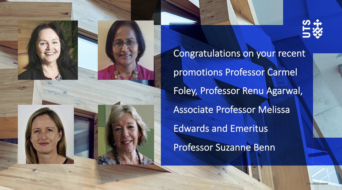 bronwendalton1's tweet photo. Women on the move - onwards and upwards- at the @UTS_Business Department of Management! Congratulations and so well deserved! @CarmelFoley @renuagarwal21 @MelEdwards1 @SuzanneBenn #womenontherise #management.  . https://t.co/aFINI3nMlA