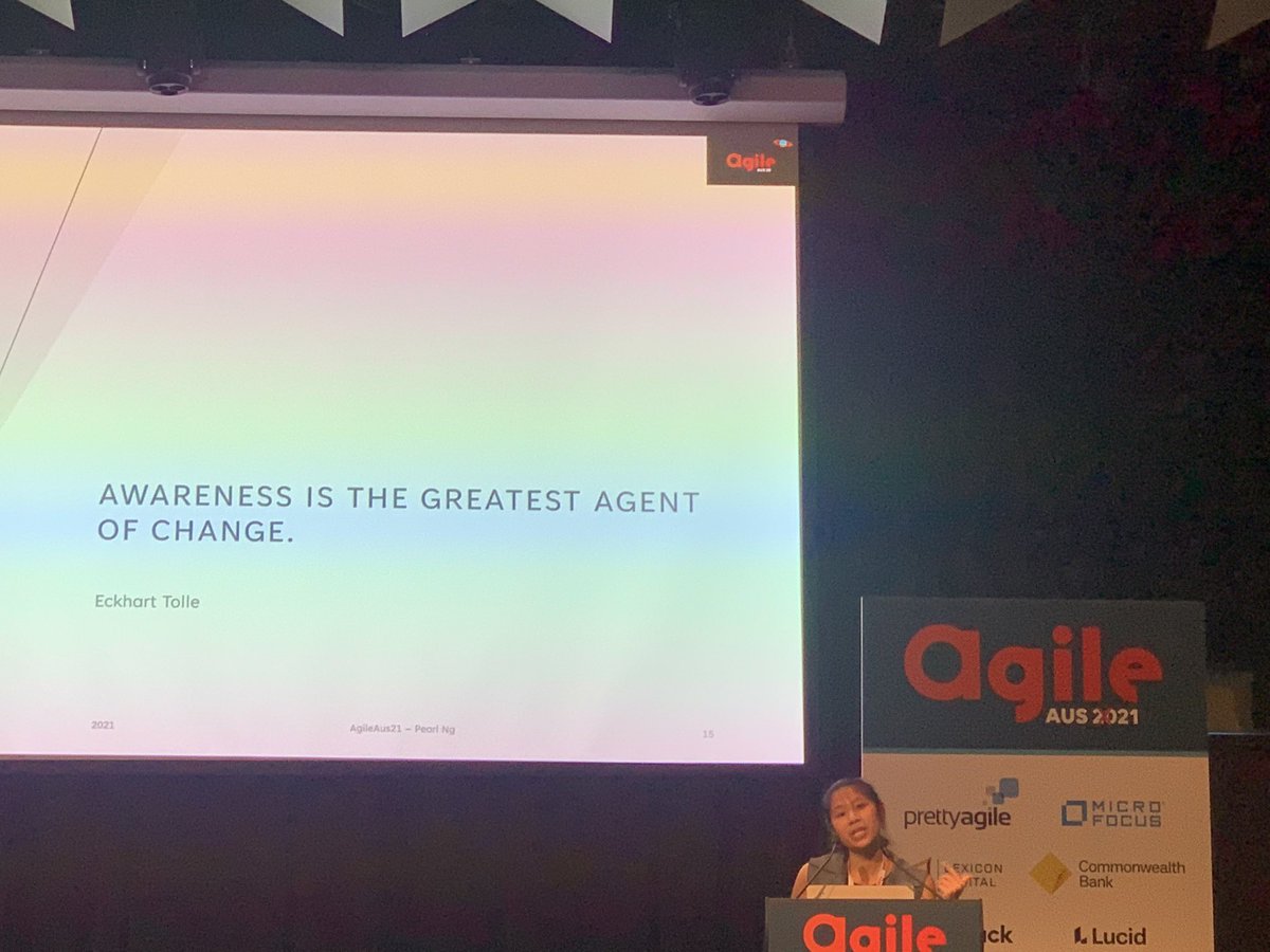 Very nice to be at my first in person event in two years today @agileaus