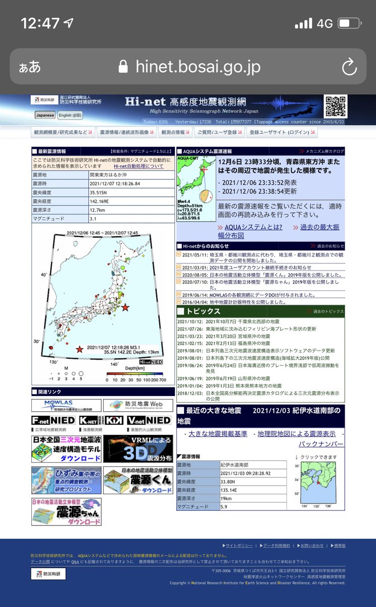 RJt5observatory's tweet image. 2021年12月07日火曜11:14
トカラ列島付近で最大震度3の地震が発生
#やや北北西南南東張力軸正断層型発震
M4.6深約20km
いよいよ正断層型の発震機構解が出てまいりましたピークを迎えるにはこの解が出てくるものと見ていましたが
どうでしょうか
治ってくれるのを待つだけです
#Fnet